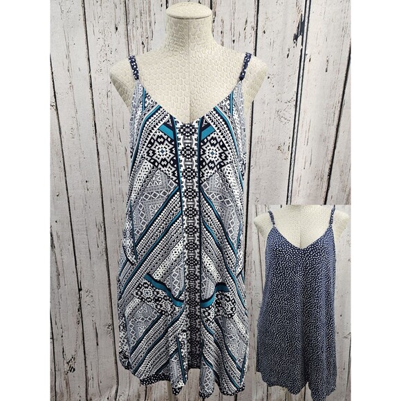 ALK Women's M Lemon Tart Reversible Adjustable Swing Midi Dress Jersey Knit NEW - Picture 11 of 11